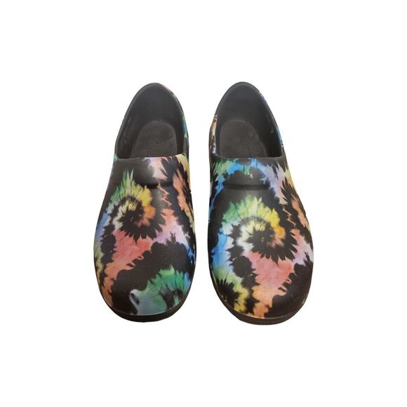 Crocs Neria Pro II Clog Women 7 Tie-Dye Non-Mark Slip Resistant Graphic Nursing - Picture 2 of 7